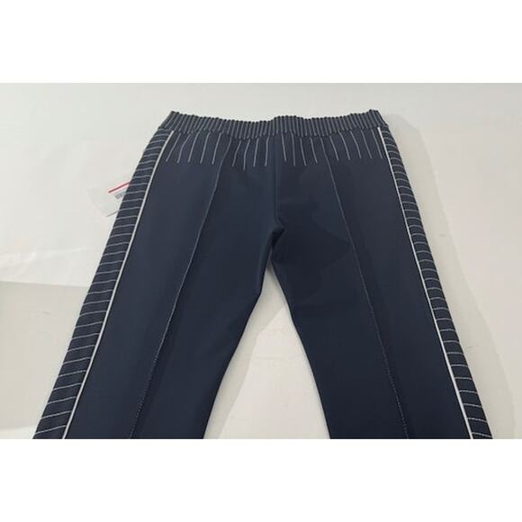 Women's Valentino Navy Blue & White NWT High Waist Drawstring Pants Size 44 - Picture 9 of 16